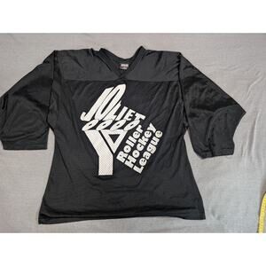 YMCA Joliet Roller Hockey League Jersey Black Medium Vintage 90s USA